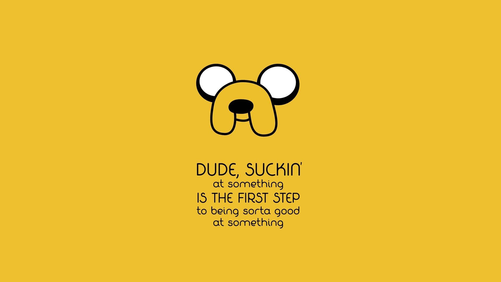 Yellow Aesthetic Jake The Dog For Computer Wallpaper