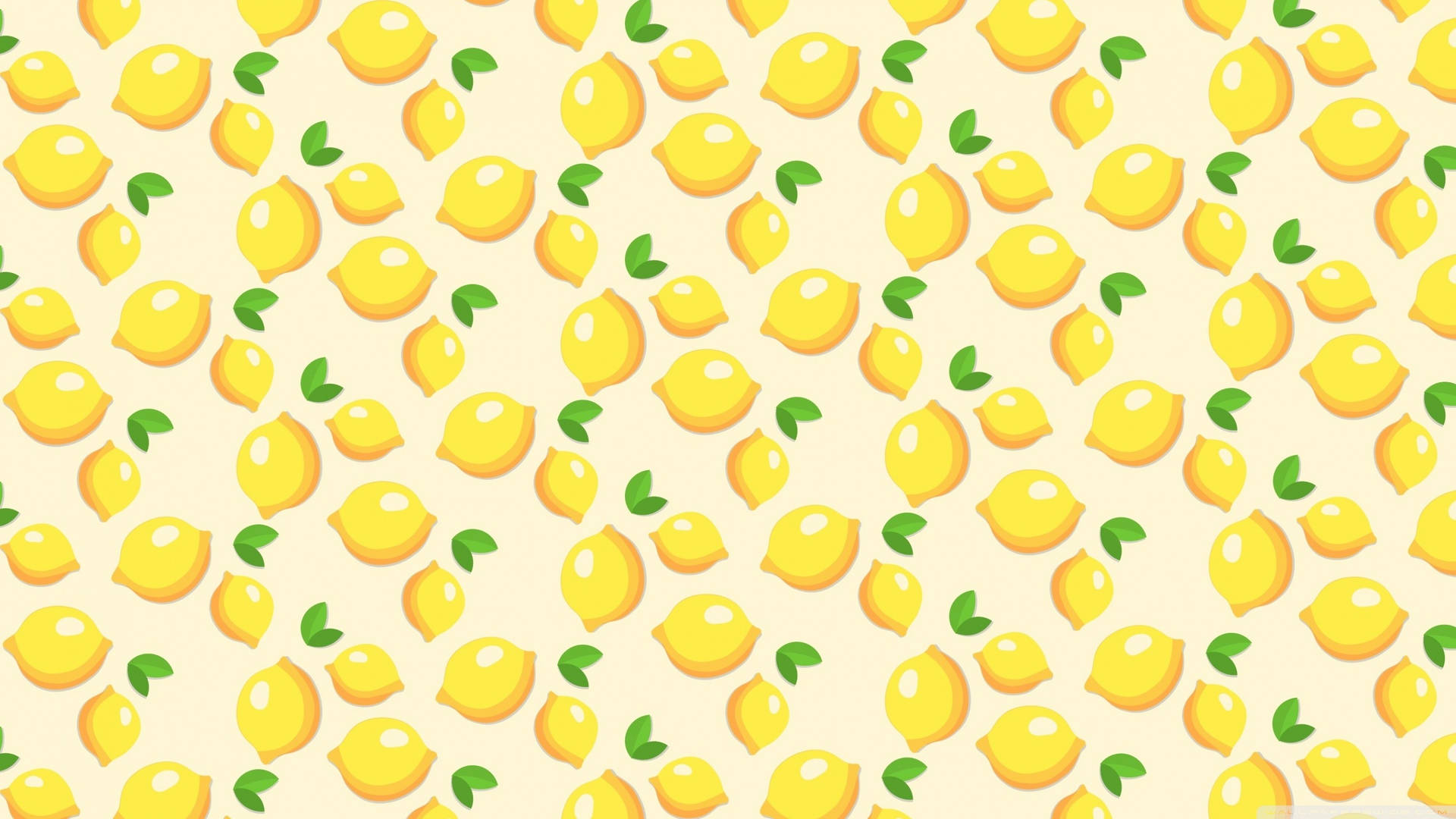 Yellow Aesthetic Lemon Collage For Computer Wallpaper