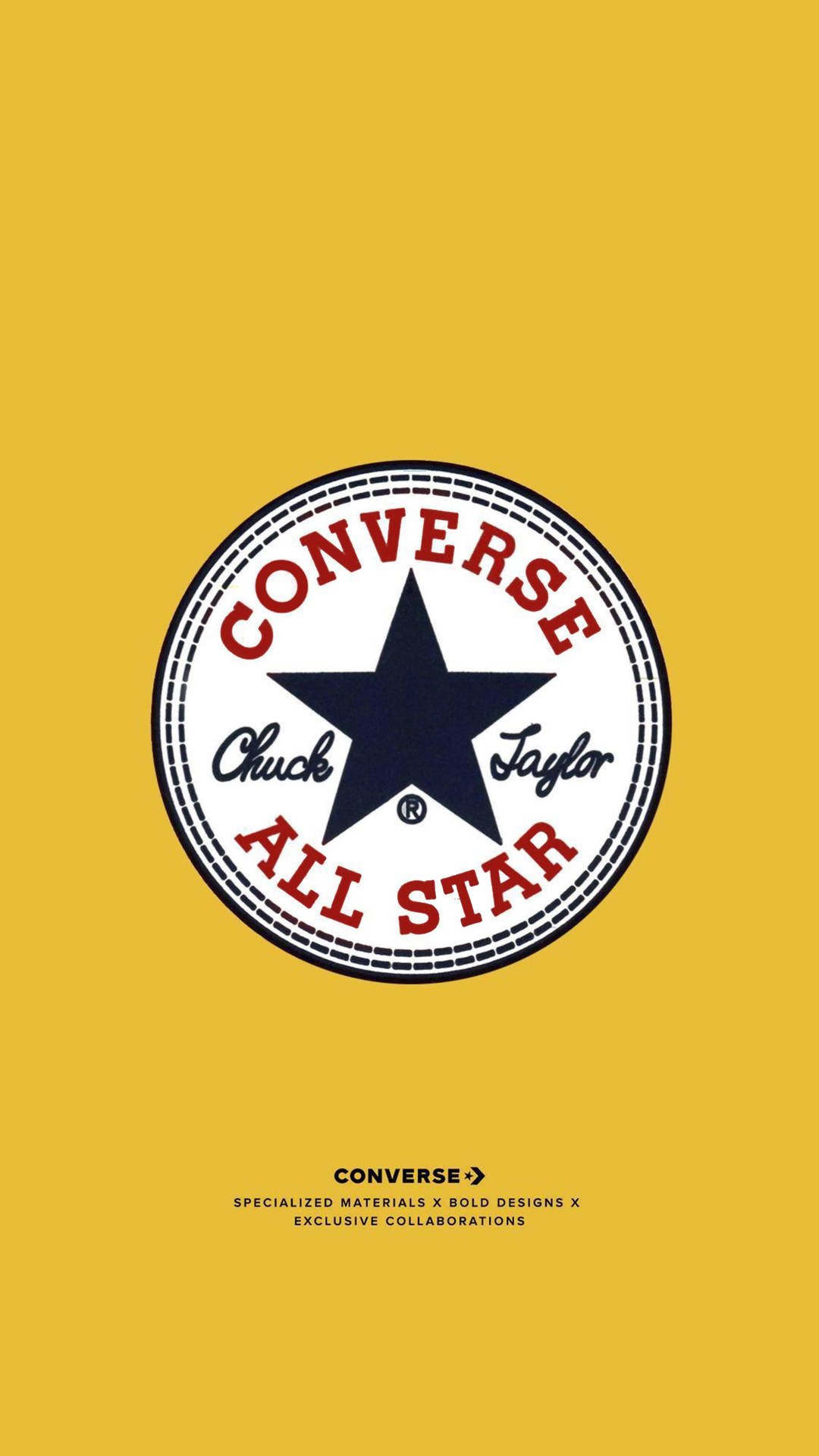 Yellow Converse Logo Wallpaper WallpapersOK