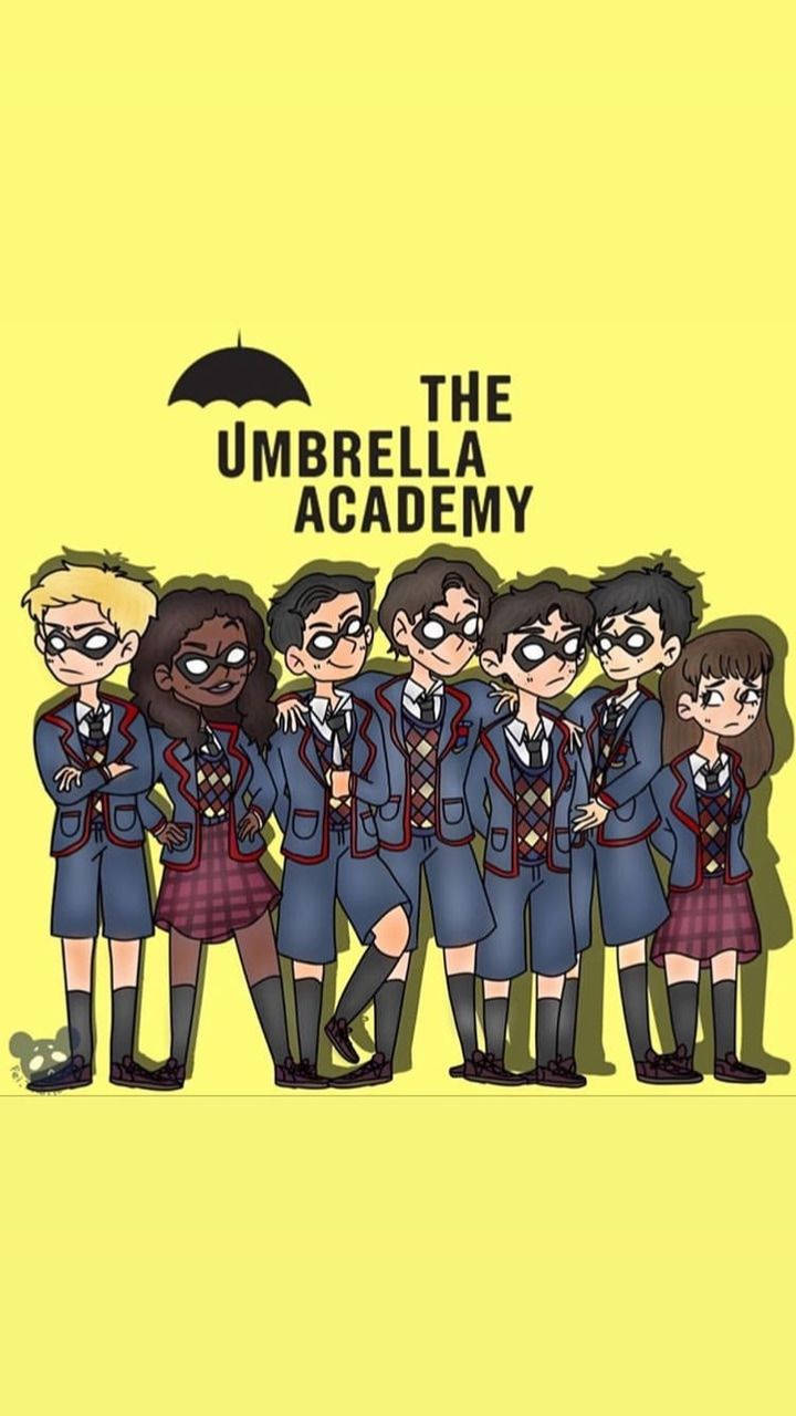 Yellow Fan Art The Umbrella Academy Wallpaper