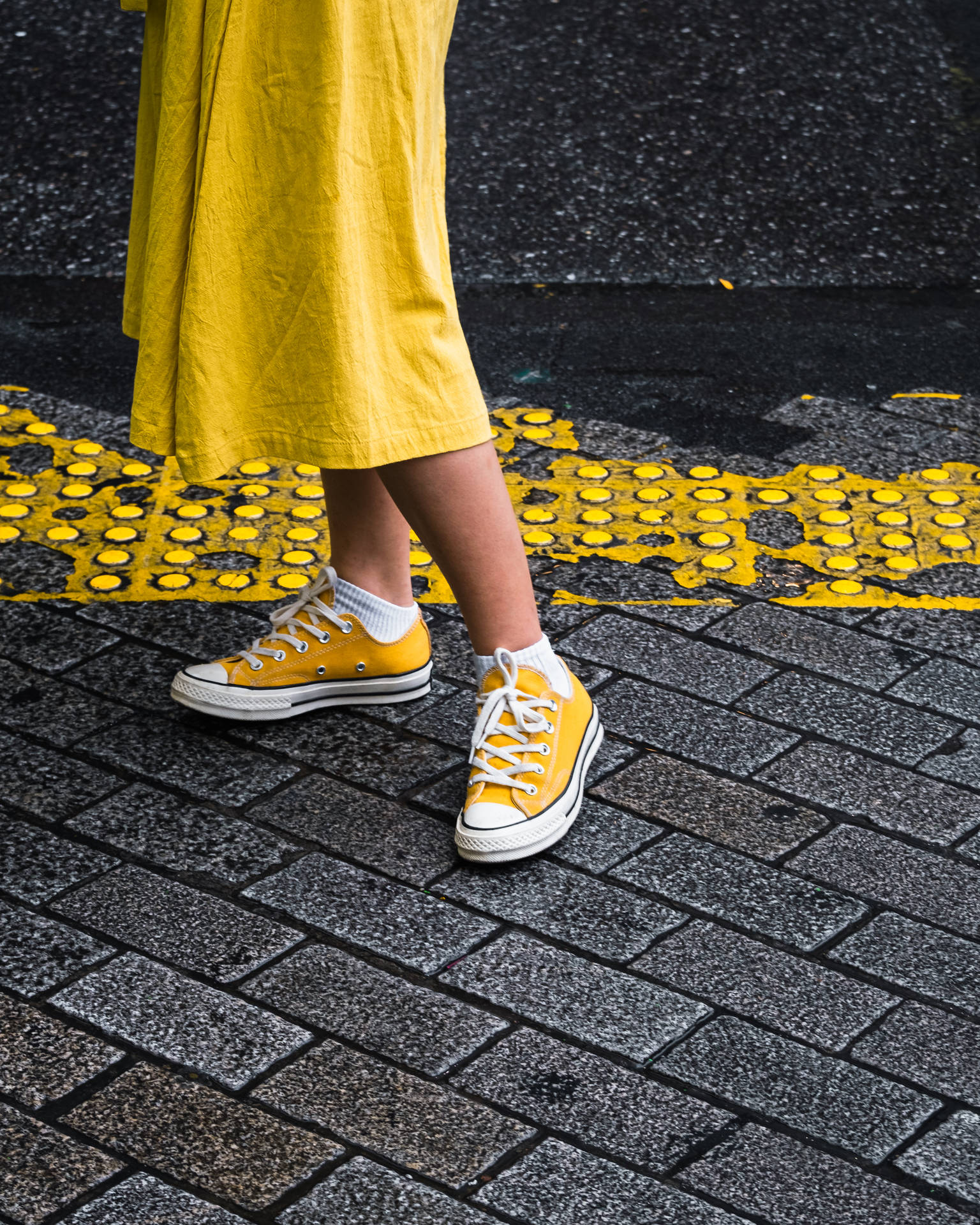 Yellow Low Cut Converse Wallpaper WallpapersOK