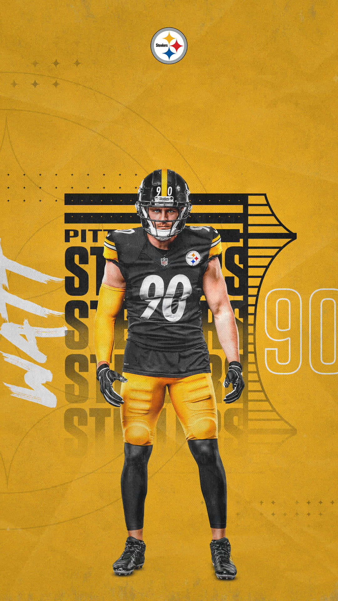 Yellow Steelers Phone Wallpaper