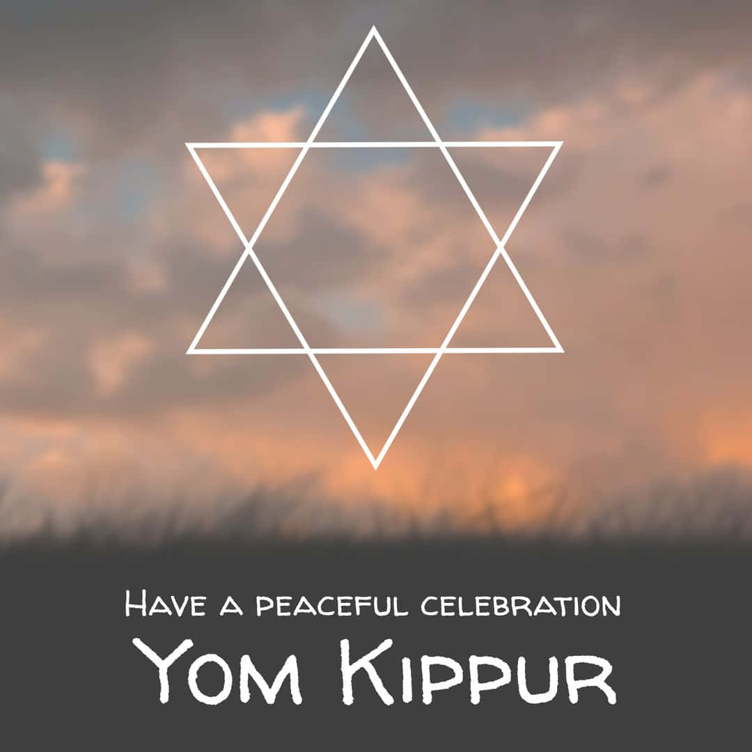 Yom Kippur Peaceful Celebration Greeting Wallpaper