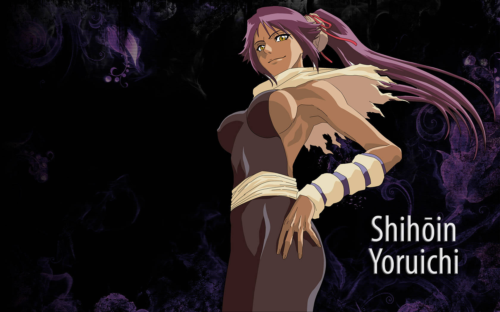 Yoruichi Shihouin Name Wallpaper