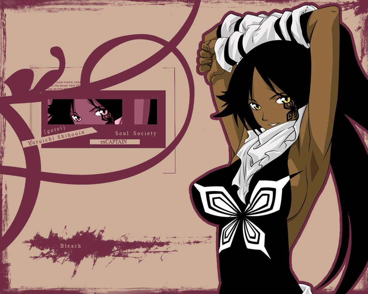 Yoruichi Shihouin Soul Society Wallpaper