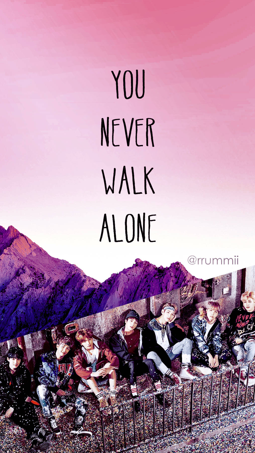 You Never Walk Alone Quote Bts Wallpaper