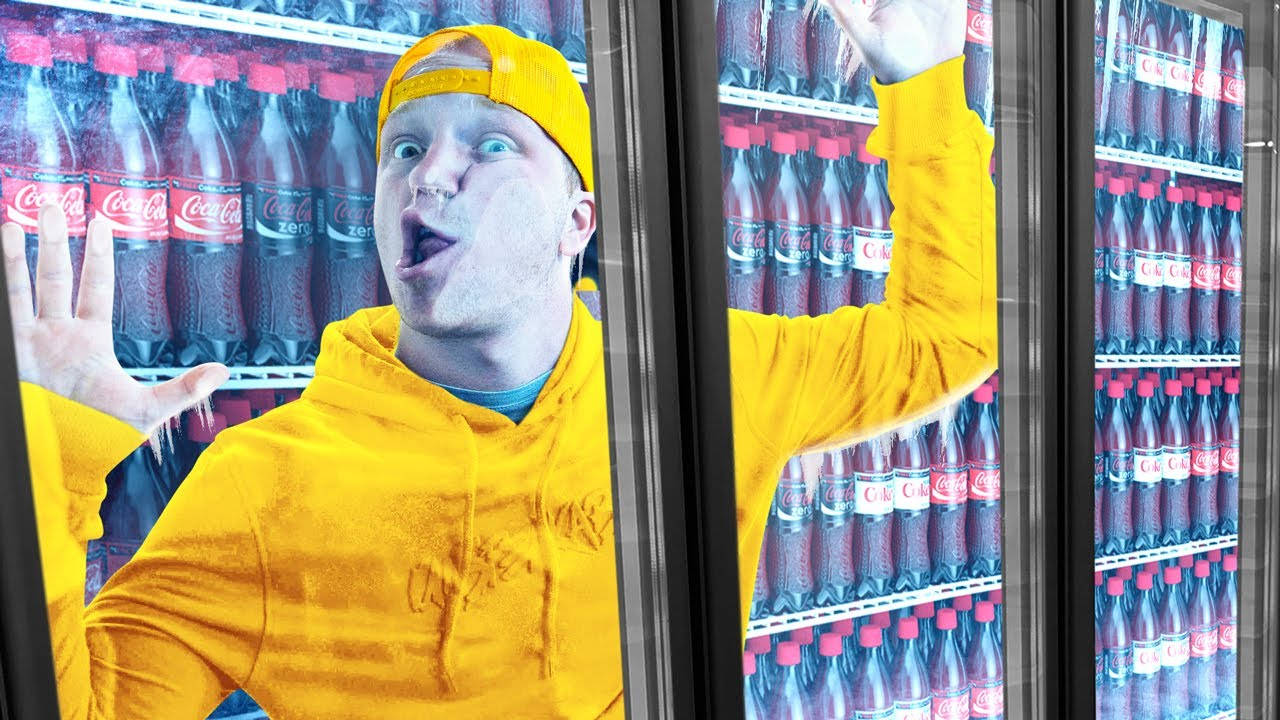 Youtuber Unspeakable In Beverage Cooler Wallpaper