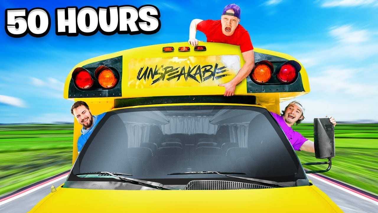 Youtuber Unspeakable In School Bus Wallpaper