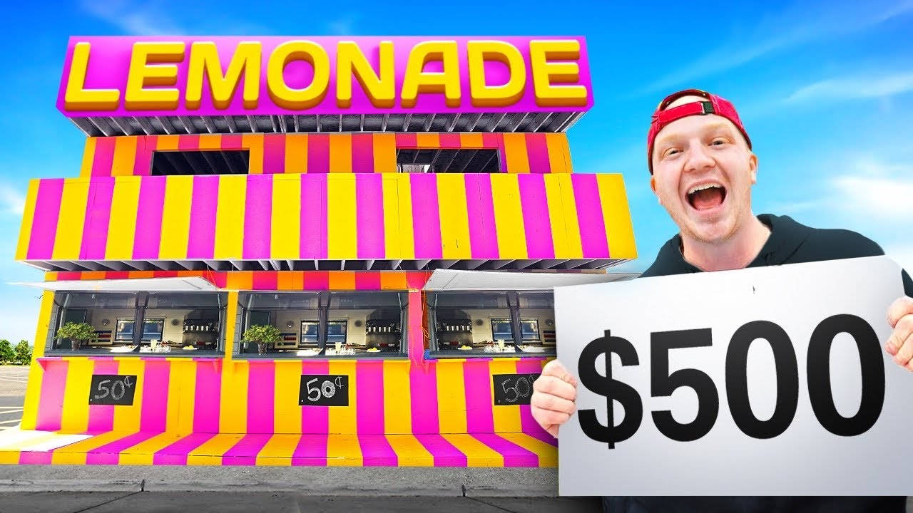 Youtuber Unspeakable With Lemonade Stand Wallpaper