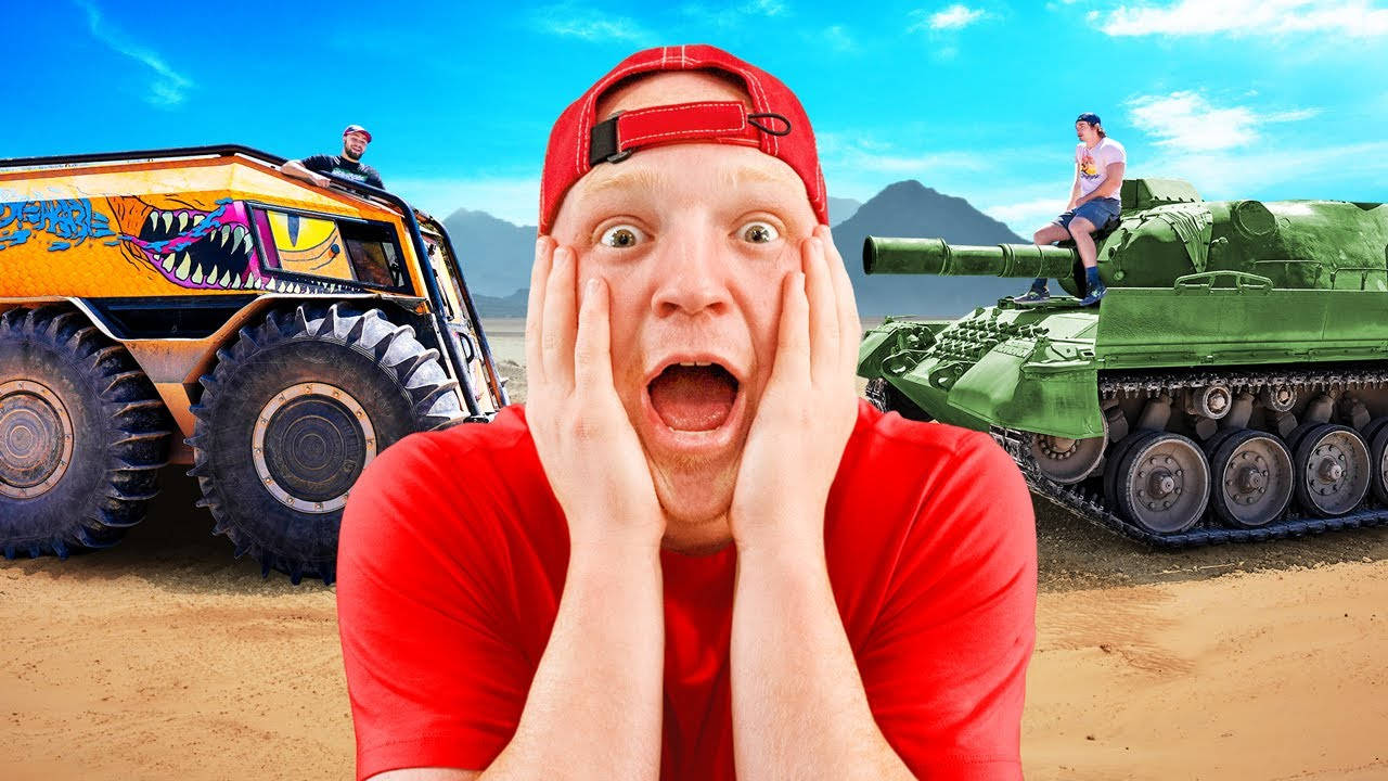 Youtuber Unspeakable With Two Tanks Wallpaper