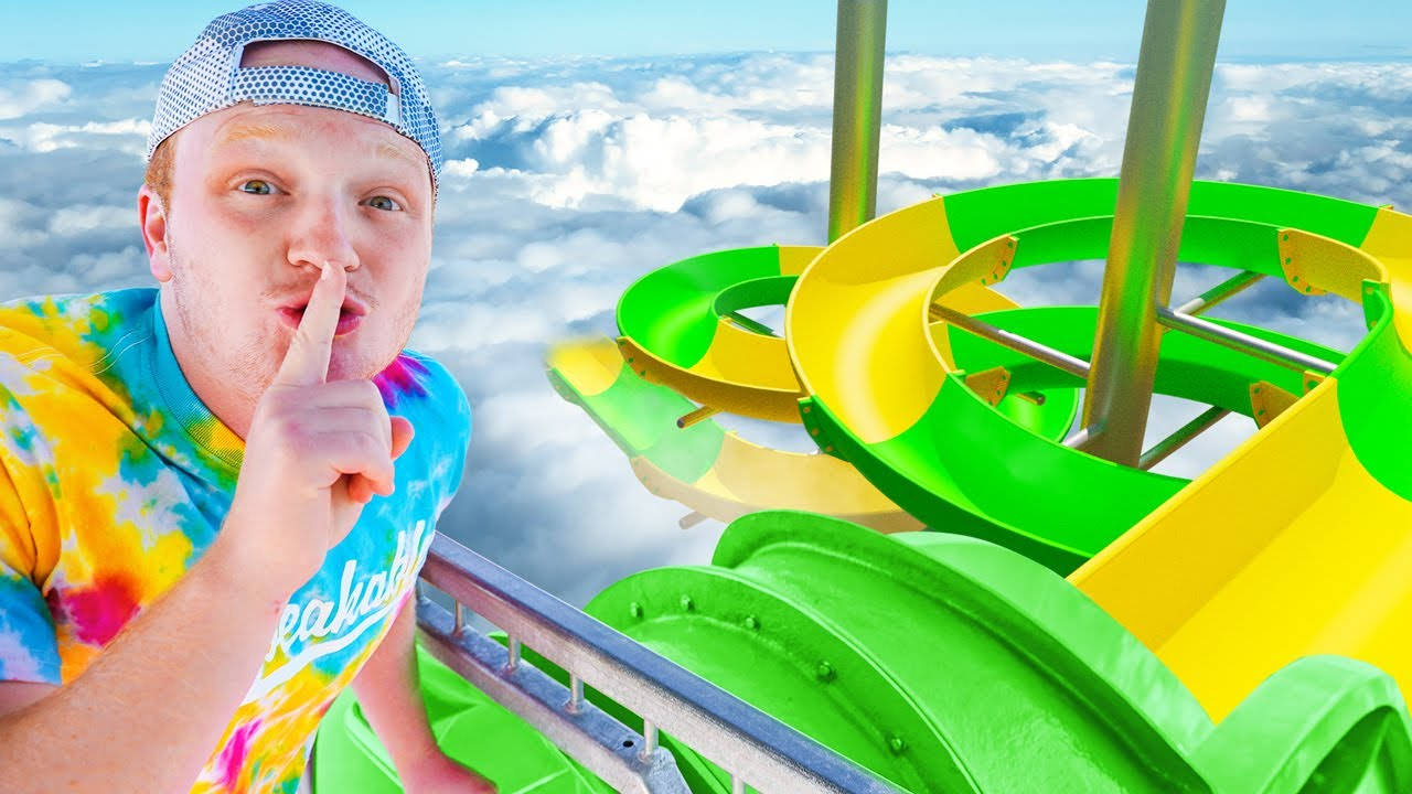 Youtuber Unspeakable With Water Slide Wallpaper