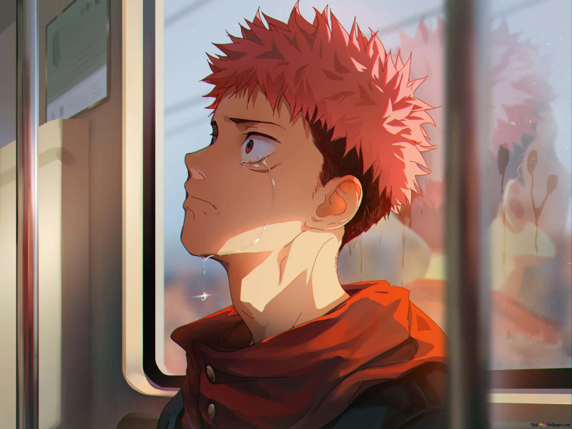 https://wallpapersok.com/images/hd/yuji-itadori-crying-on-train-tqovqs157blp62dv.jpg