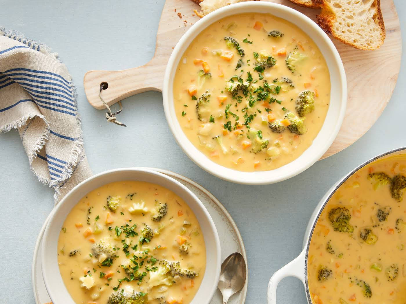 Yummy Cheesy Broccoli Soup Wallpaper