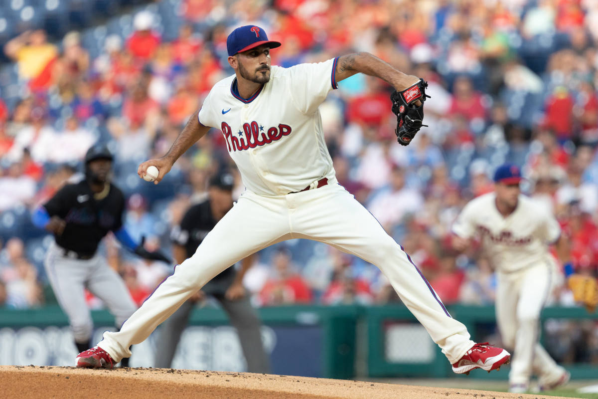 Zach Eflin Throwing A Pitch Wallpaper