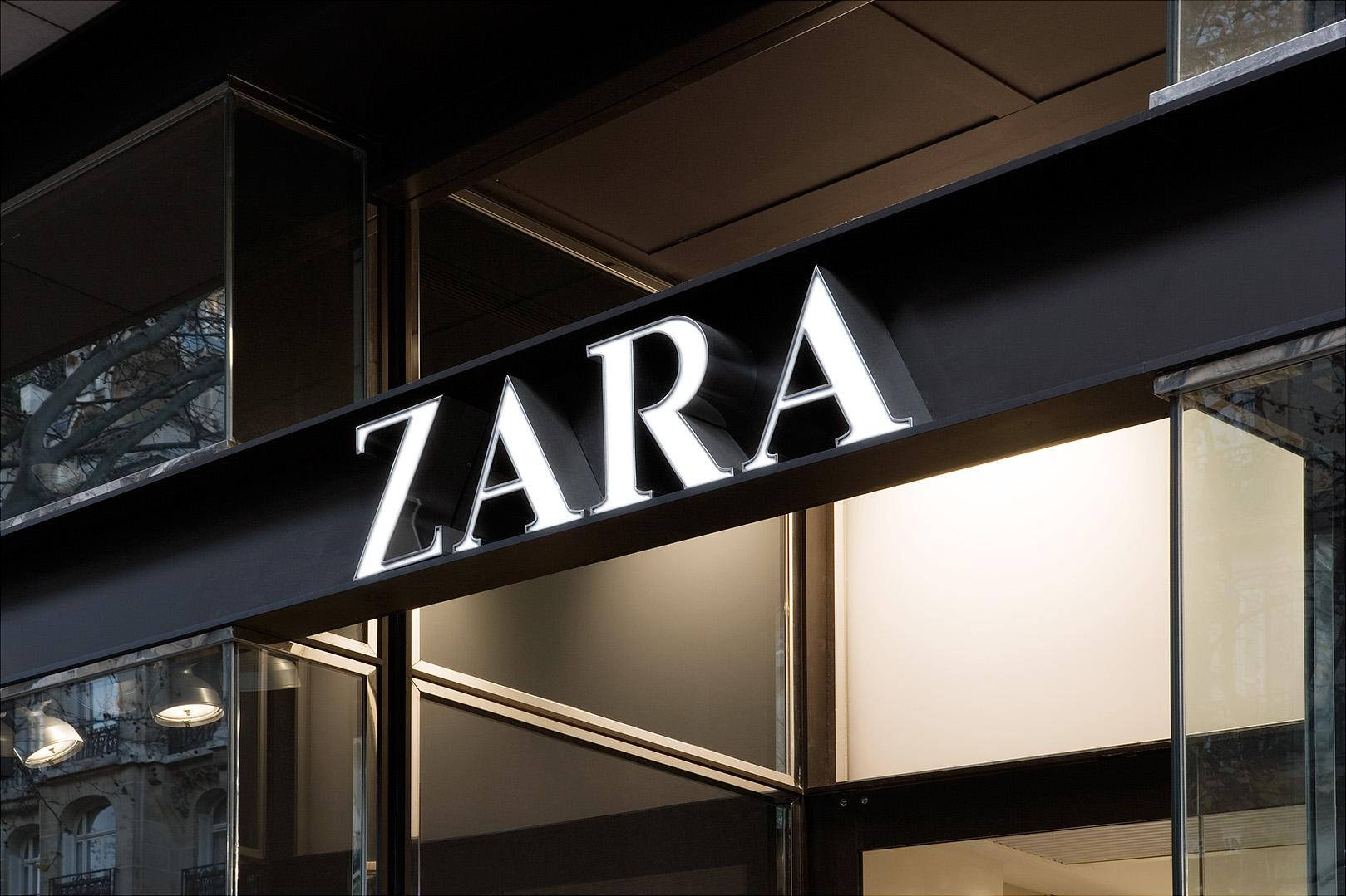 Zara Fashion Store Signage Wallpaper