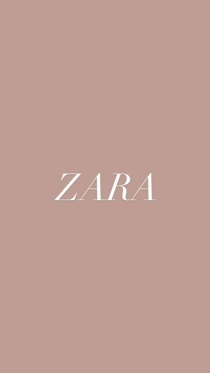 Zara Logo Pink Aesthetic Wallpaper