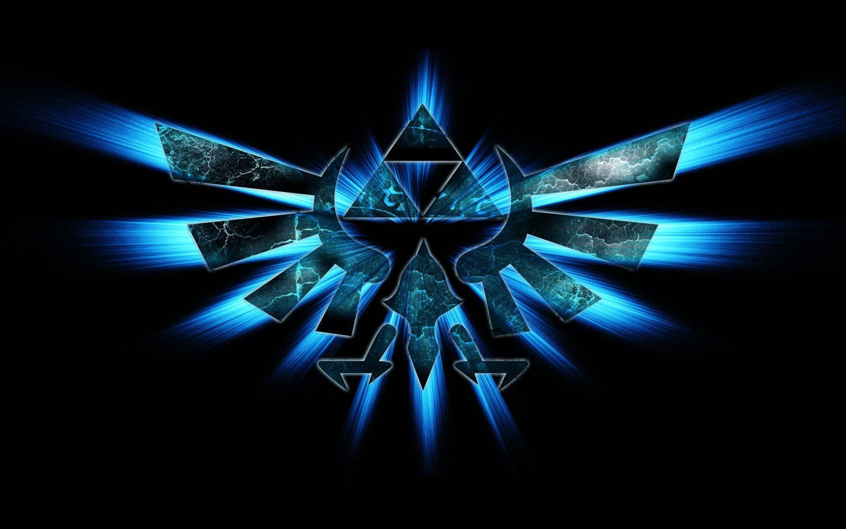 Zelda Luminous Blue Royal Crest Wallpaper