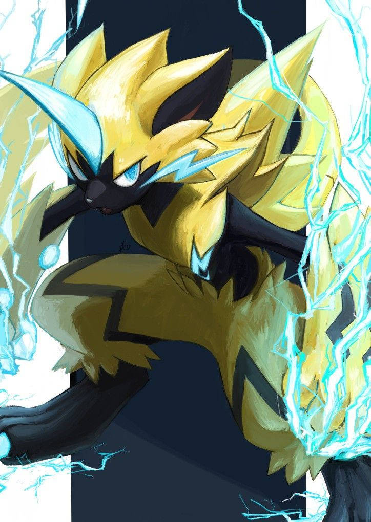 Zeraora Electric Paws Wallpaper