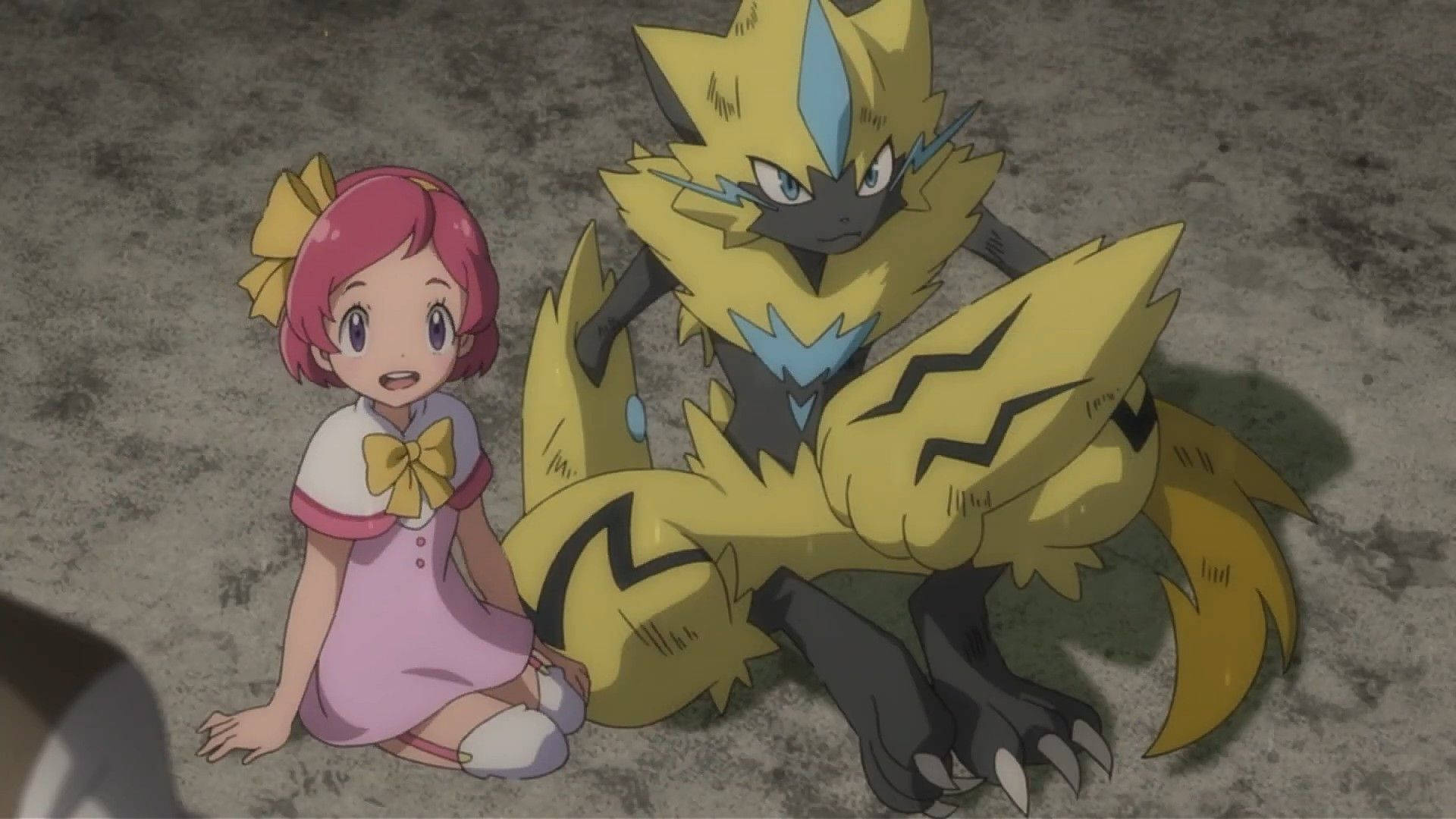 Zeraora Resting With Margo Wallpaper