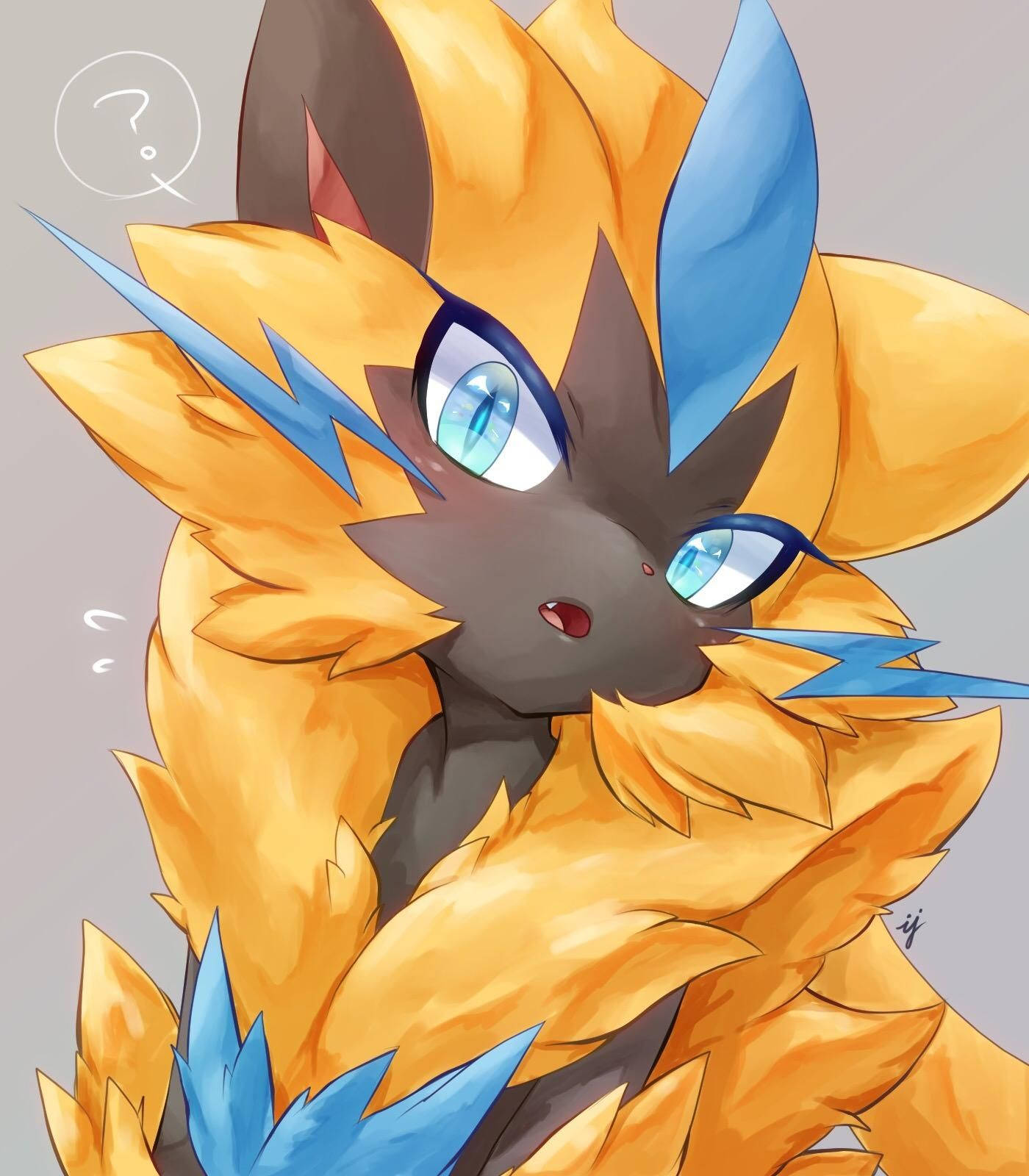 Zeraora Thinking Confused Wallpaper