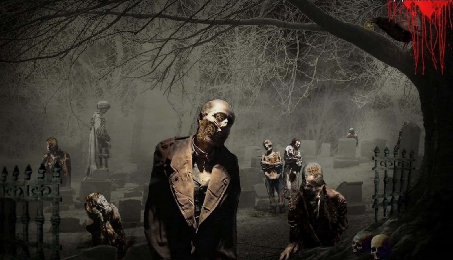 Zombies In The Cemetery Screenshot Thumbnail Wallpaper