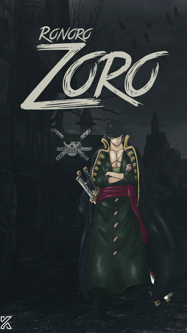 Zoro In Cool Pirate Outfit Wallpaper