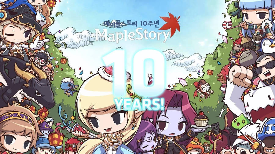 10 Years Poster Maplestory Wallpaper