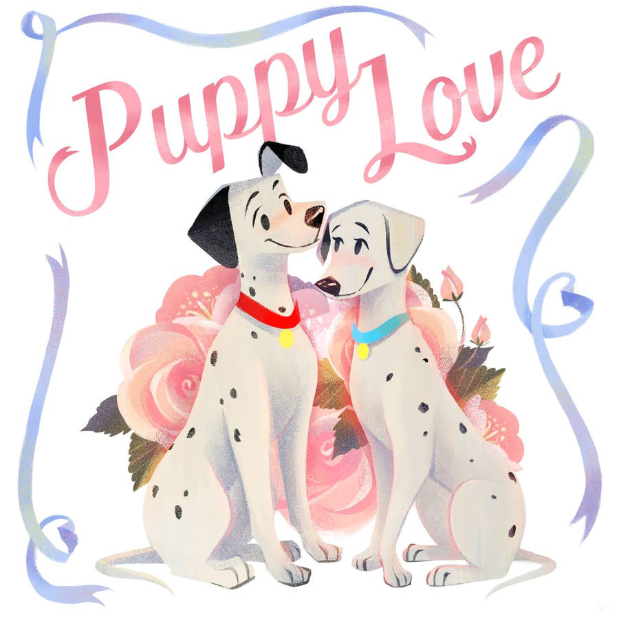 101 Dalmatians Puppy Love Wallpaper