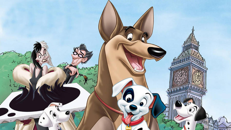 101 Dalmatians With Thunderbolt Wallpaper