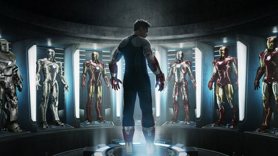 1080p Hd Tony Stark Iron Man Suits Wallpaper