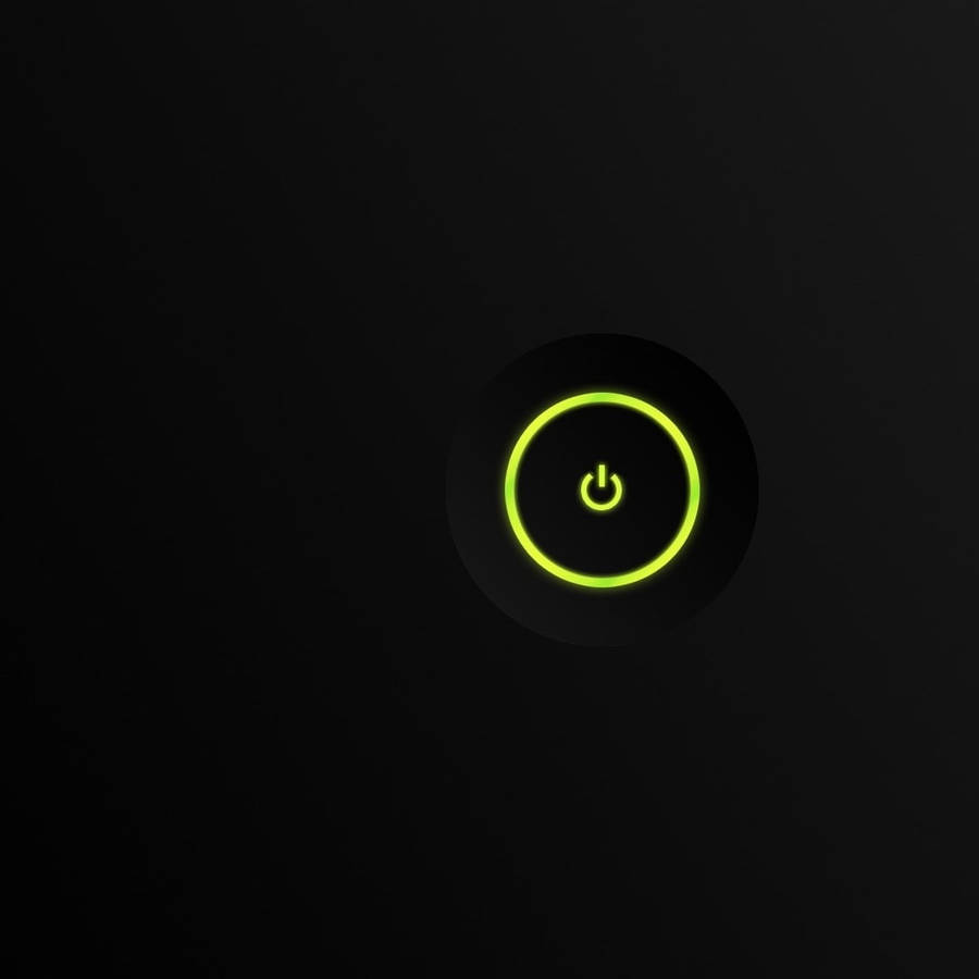 1080x1080 Xbox Yellow-green Power Button Wallpaper