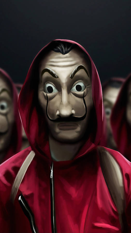 1080x1920 Money Heist Dali Mask Costume Wallpaper