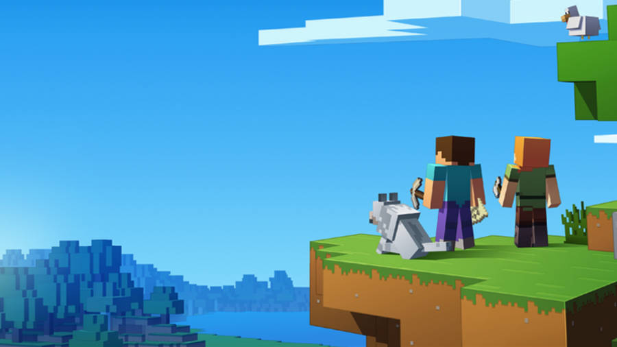 1280x720 Minecraft By The Horizon Wallpaper