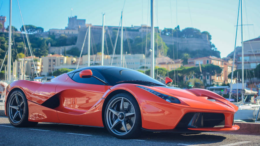 1366x768 Ferrari Hd Red Laferrari Spider Wallpaper