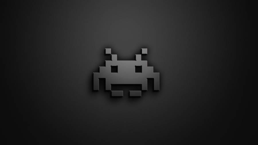 1920 X 1080 Gaming Space Invaders Crab Icon Wallpaper