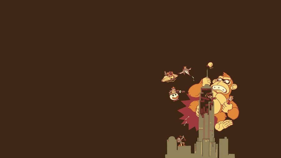 1920 X 1080 Simple Nintendo Donkey Kong Wallpaper