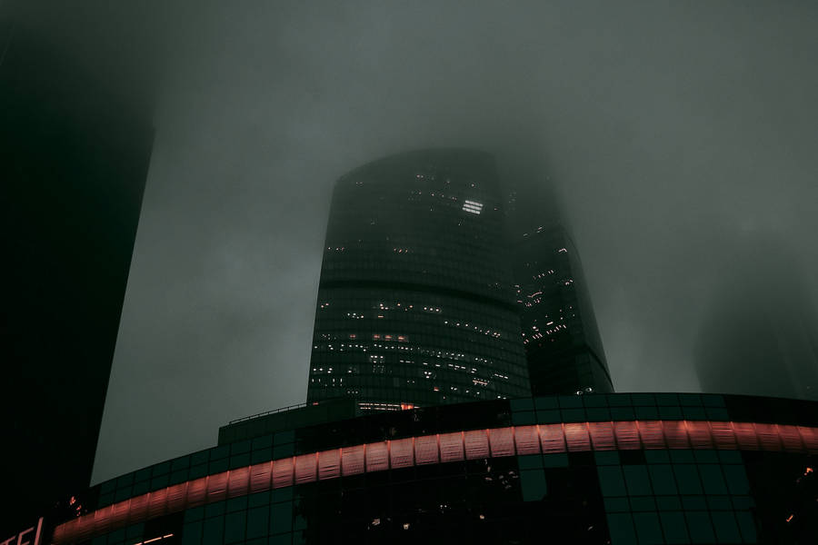 1920x1080 Hd Dark Foggy City Building Wallpaper