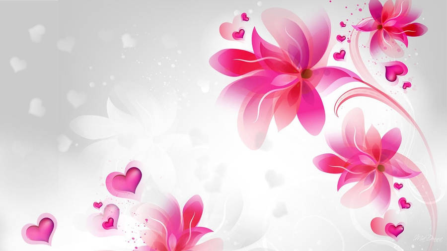 1920x1080 Hd Flower Painting Wallpaper