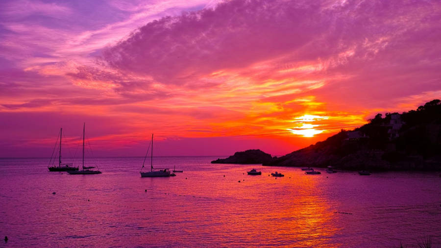 1920x1080 Hd Nature Ibiza Sunset Wallpaper