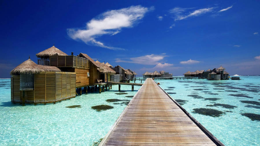 1920x1080 Hd Nature Maldives Resort Wallpaper