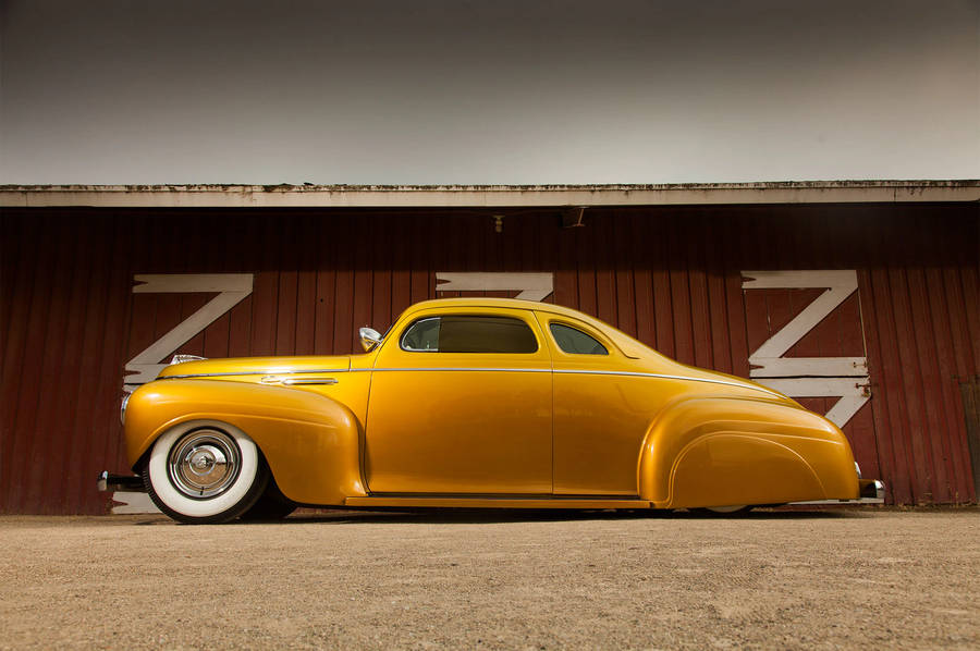 1940 Plymouth P-10 Business Yellow Coupe Wallpaper