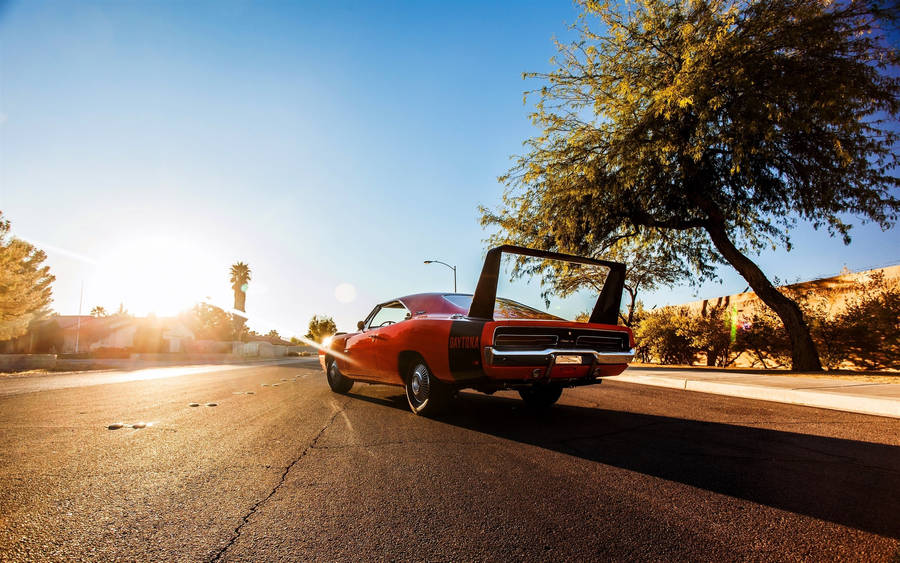 1969 Dodge Charger Daytona Rear Wallpaper