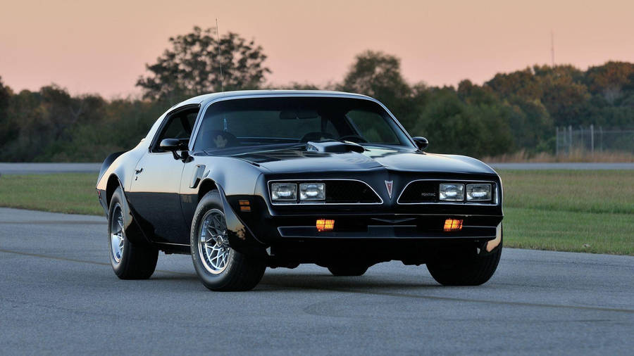 1977 Pontiac Firebird Black Wallpaper