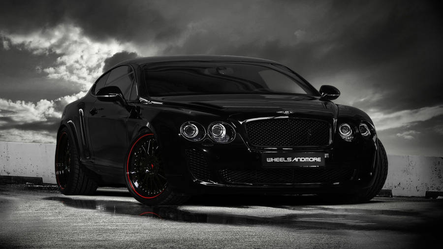 2010 Bentley Continental Black Sports Cars Wallpaper