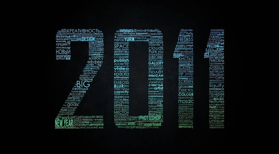 2011 Words Typography Wallpaper