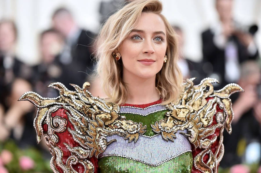 2019 Met Gala Saoirse Ronan Wallpaper