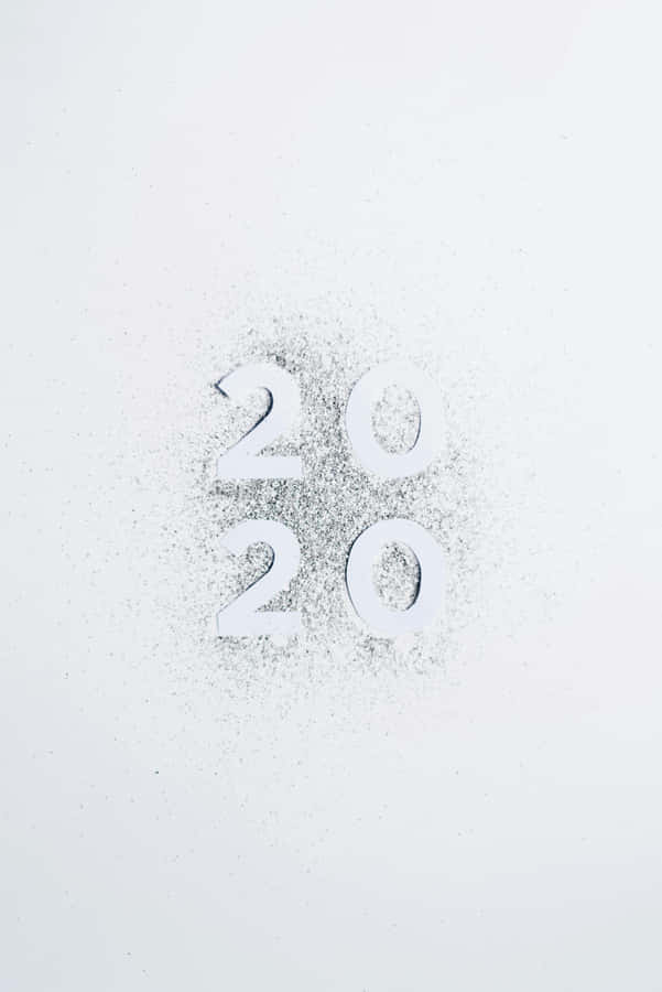 2020_ Glitter_ Numbers Wallpaper