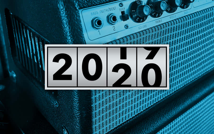 2020s Decade Guitar Amplifier Background Wallpaper