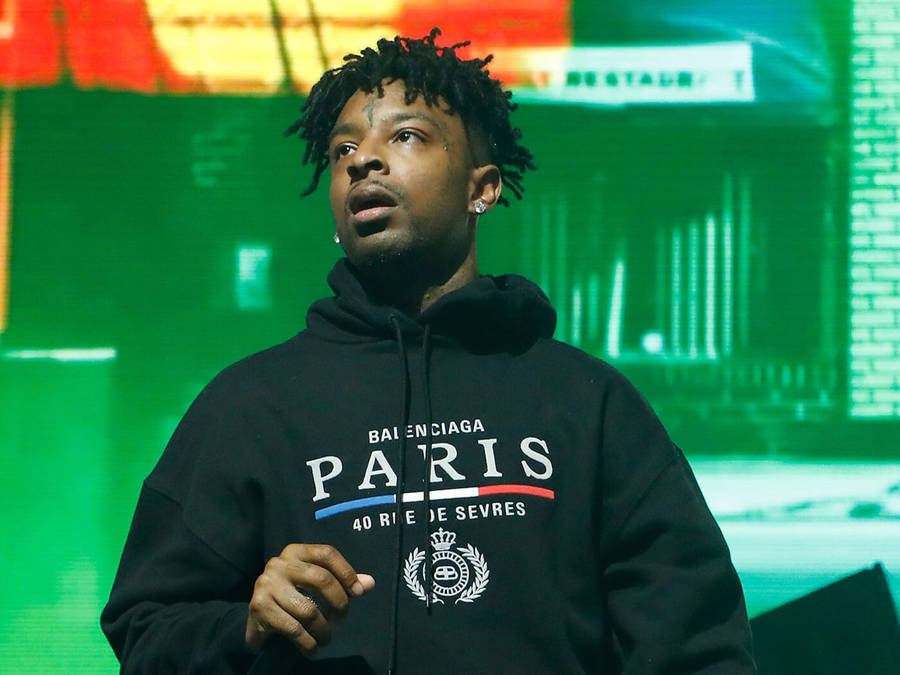21 Savage Forbes Event Wallpaper
