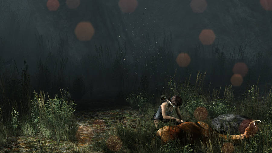 2560 X 1440 Tomb Raider Hunter Lara Wallpaper